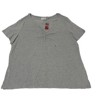 NWT Avenue Grey Basic Top